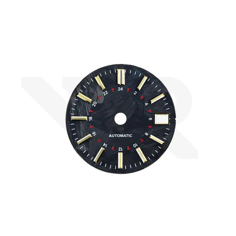 24 Hour Carbon Fiber Dial for Seiko NH34 Mod - Image 2