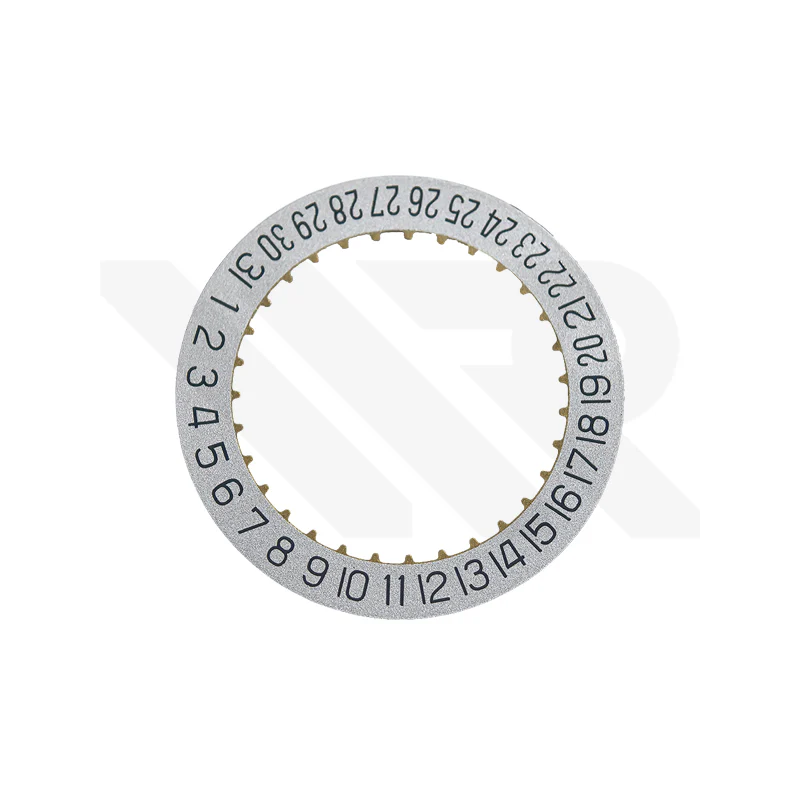 6 O'clock Date Disc for ETA-2892 Automatic Movement - Satin Silver