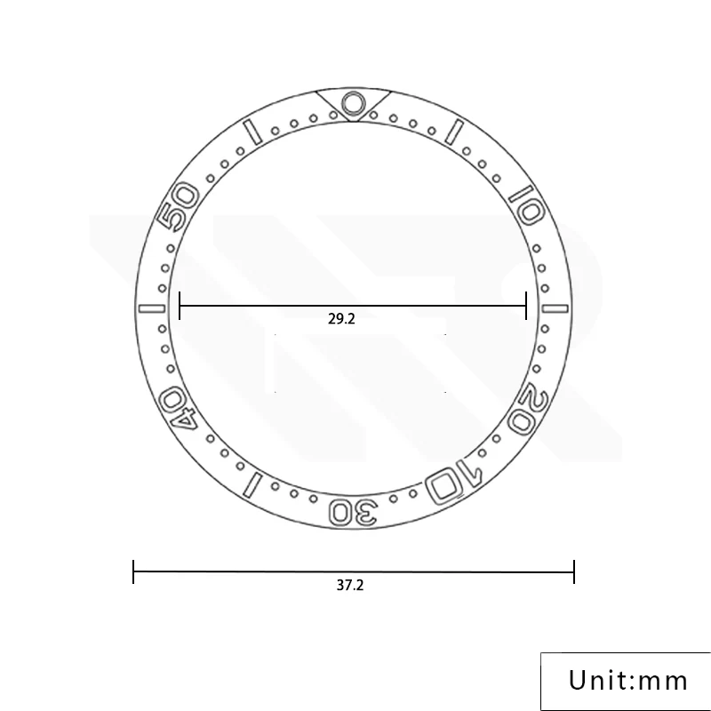 Aluminium Bezel Insert for Prospex SNE Solar Tuna - Image 2