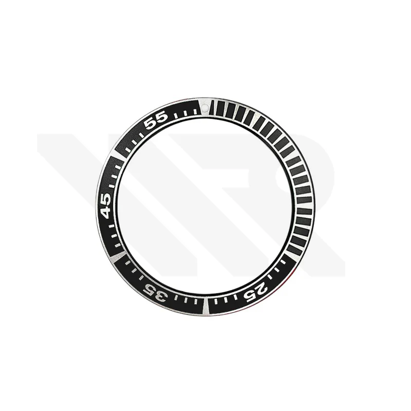 Aluminium Flat Bezel Insert for Seiko Prospex Sumo SBDC001 / SBDC003 / SBDC031 / SBDC033 - Black/Silver