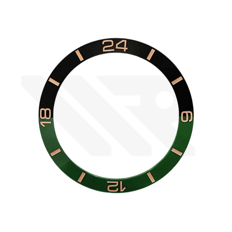 Bi-Color Ceramic Sloped Bezel Inserts for SKX/SRPD - Sprite / Rose Gold