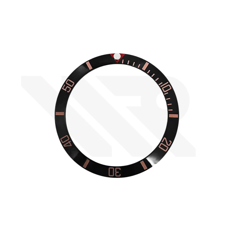 Blackbay Style Ceramic Sloped Bezel Insert for SKX/SRPD: Black/Rose Gold