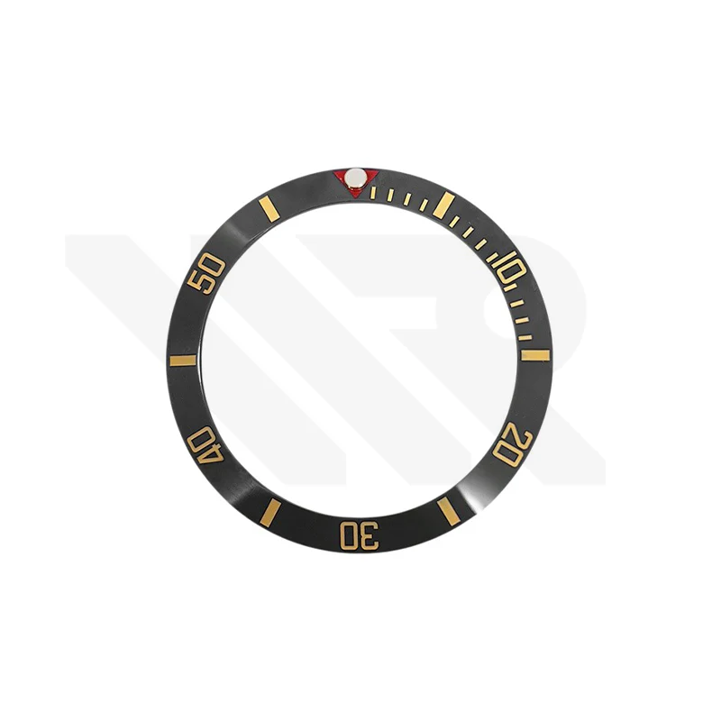Blackbay Style Ceramic Sloped Bezel Insert for SKX/SRPD: Gray/Gold