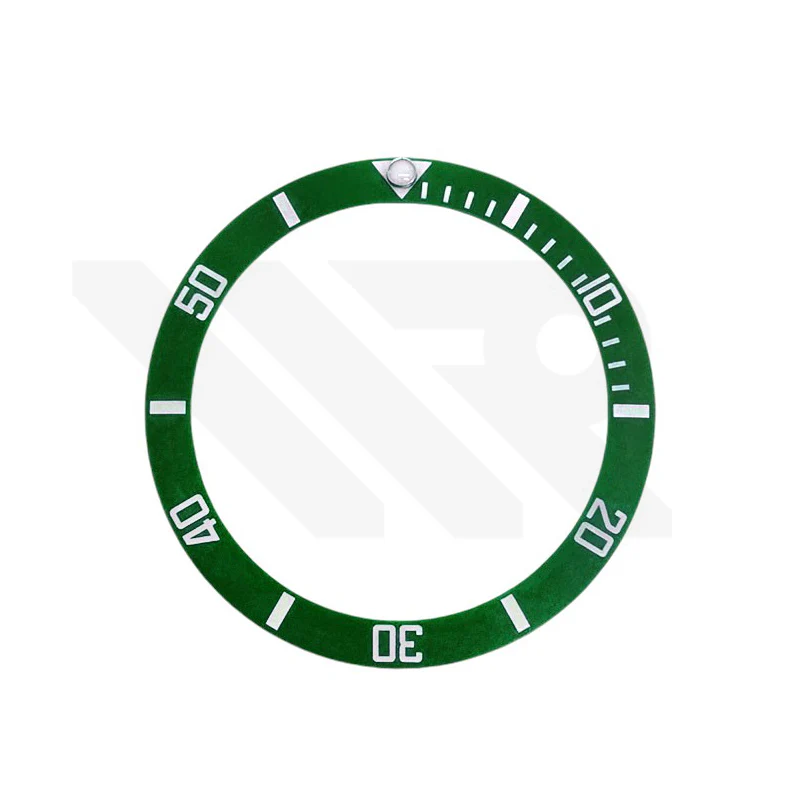 Carbon Fiber Sloped Bezel Inserts for SKX/SRPD - Sub Style (Green)