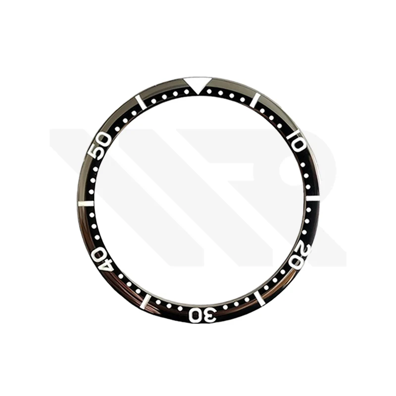 Ceramic Curved Bezel Insert for Seiko Prospex Turtle SRP773 / SRP 777 / SRPA21 Turtle Mod: Black S