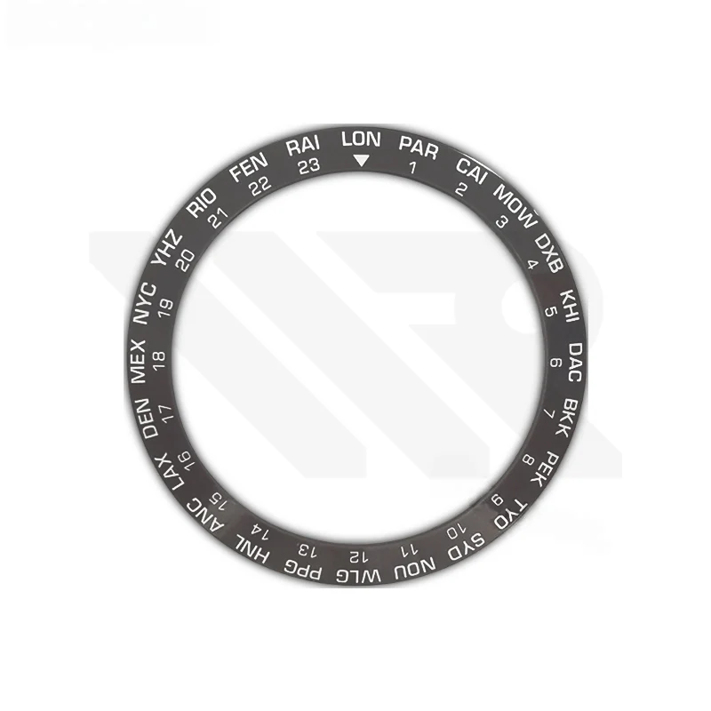 World Time GMT Ceramic Sloped Bezel Inserts for SKX/SRPD