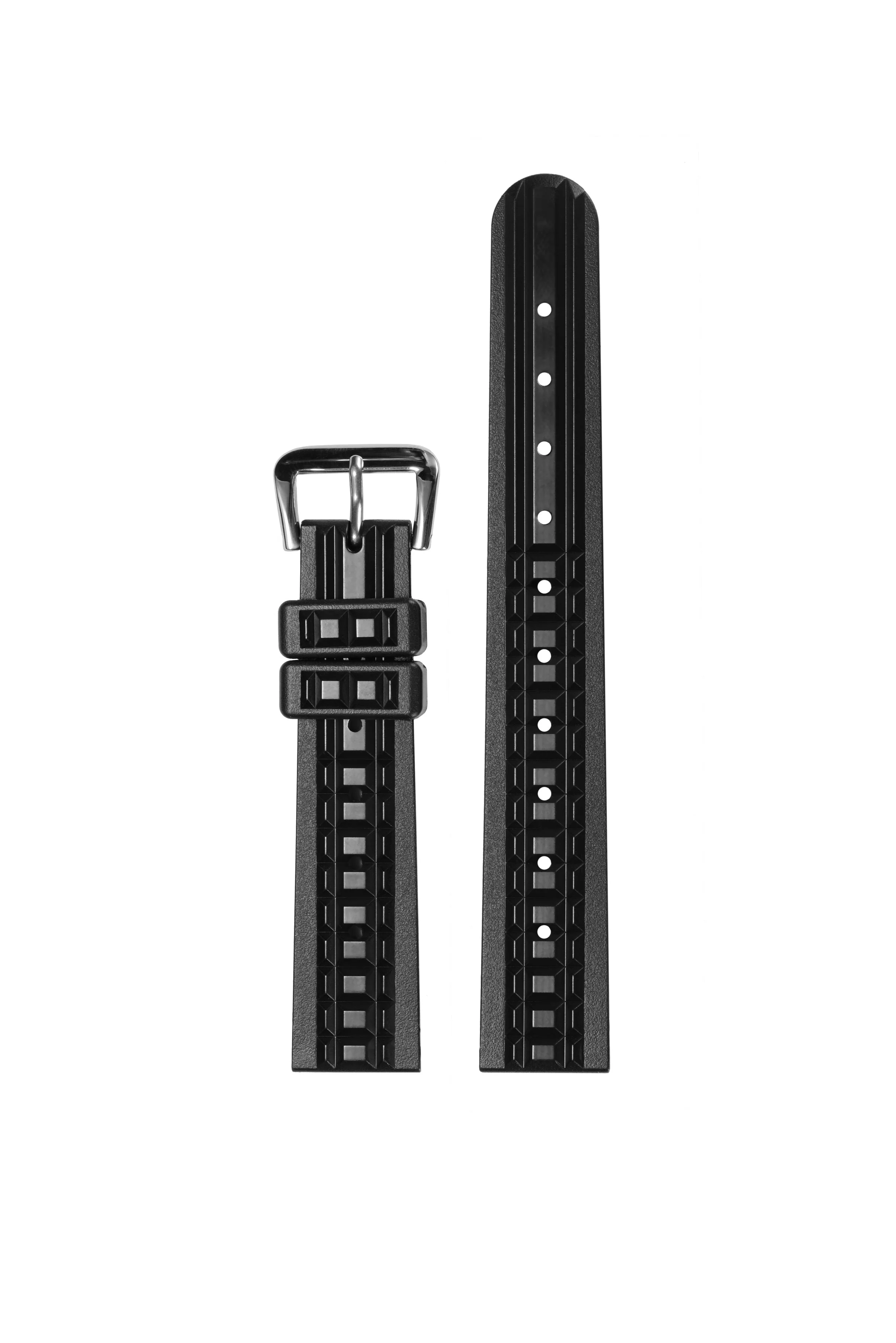 Chocolate Bar Rubber Diver Strap for Seiko Divers - Orange - Image 5