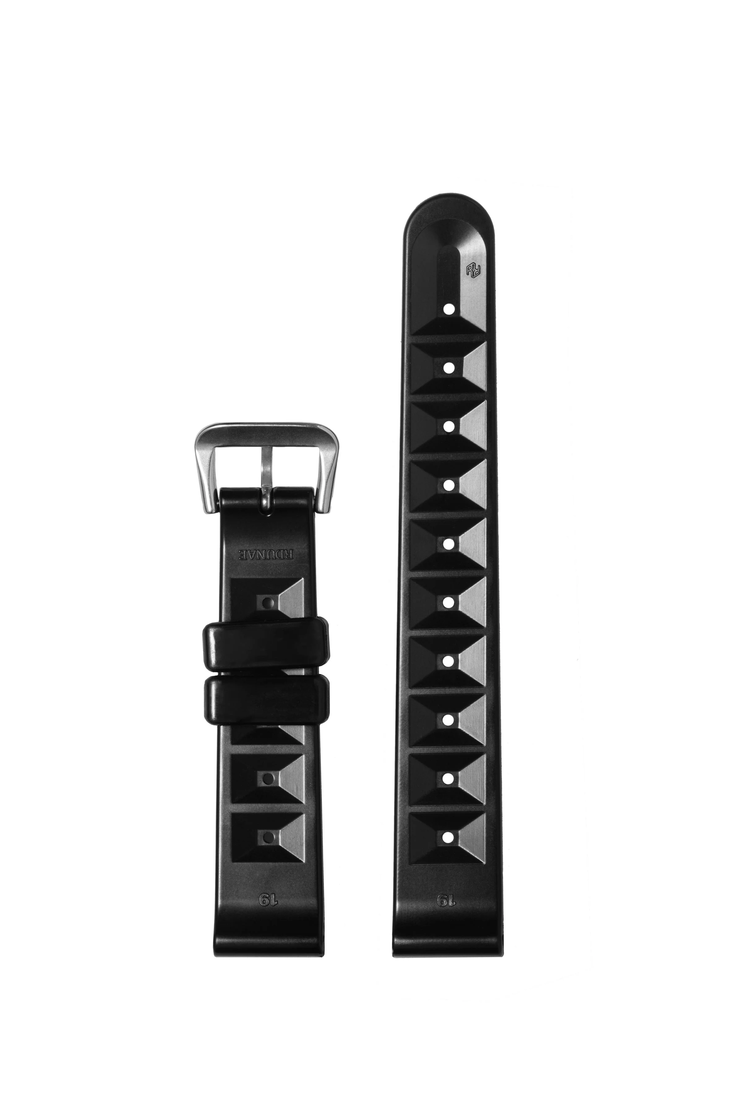 Chocolate Bar Rubber Diver Strap for Seiko Divers - Orange - Image 7