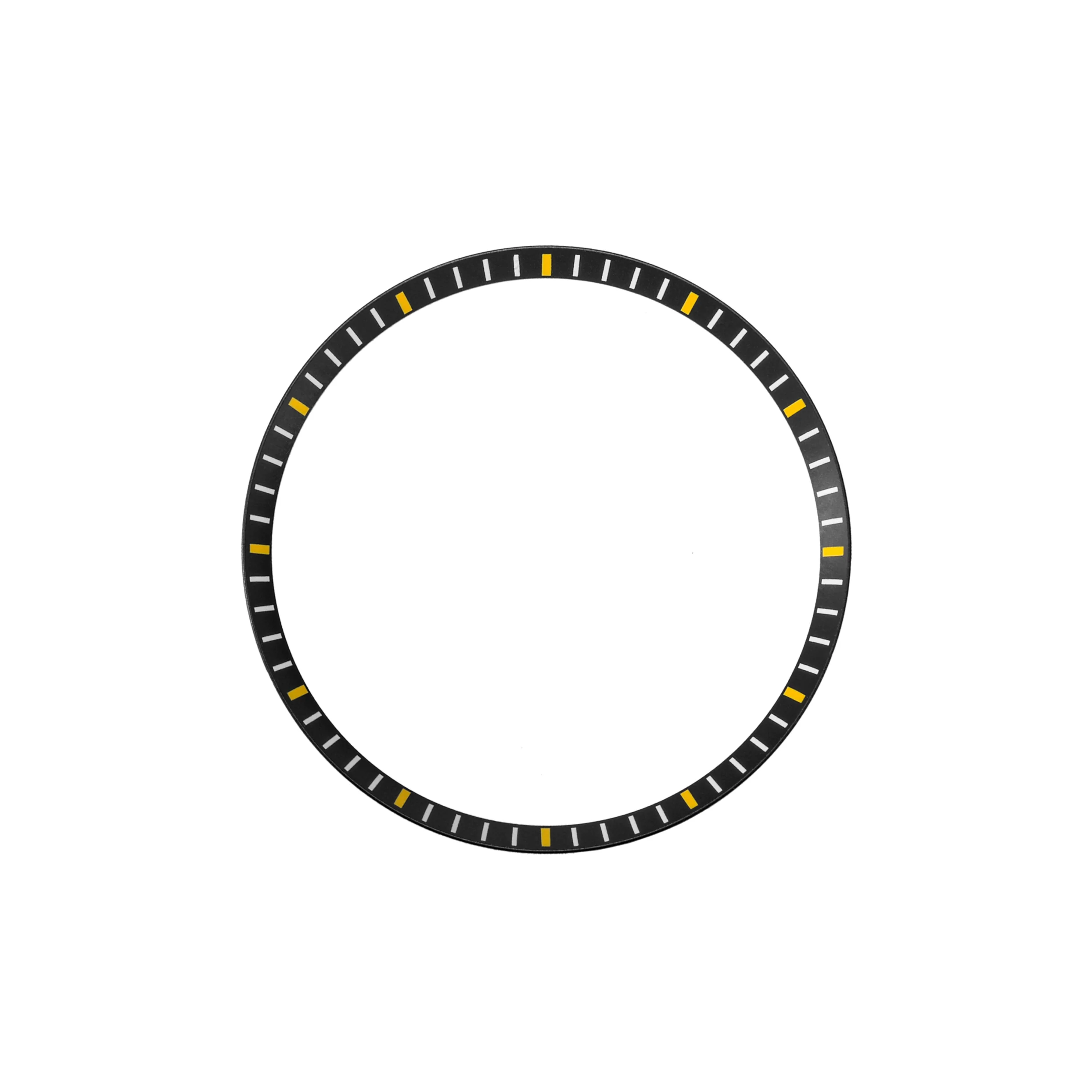Seiko Mod SKX / SRPD Chapter Ring: Black With Yellow Markers - Image 3