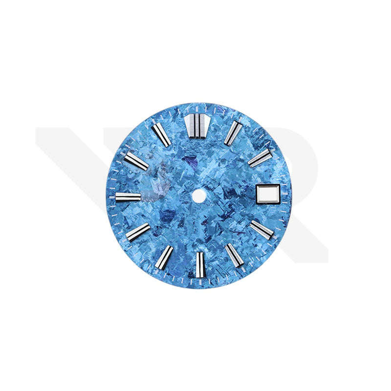 Crystallized Titanium Dial for Seiko Mod : Blue Ice