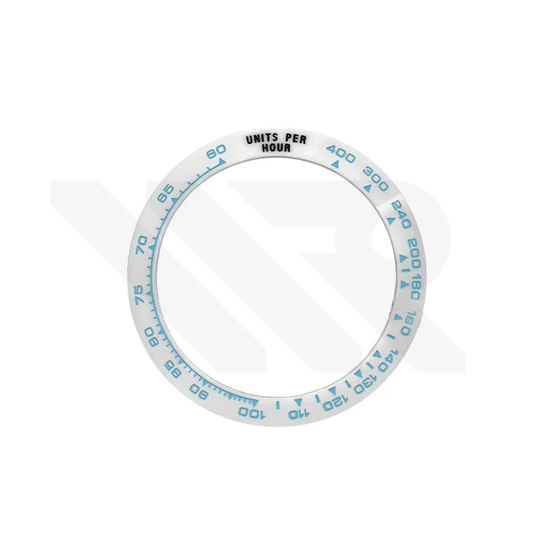 Daytona Style Replacement Ceramic Bezel Insert for Rolex 116500: White/Blue