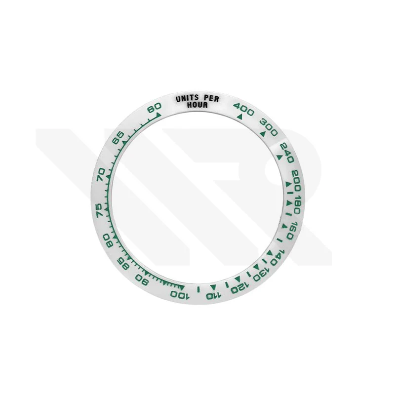 Daytona Style Replacement Ceramic Bezel Insert for Rolex 116500: White/Green