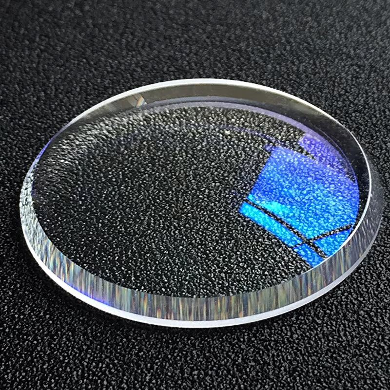 Double Domed Mineral Crystal for Seiko 6306 / 6309 / 7002 / 7548 Series (Blue AR Coating)