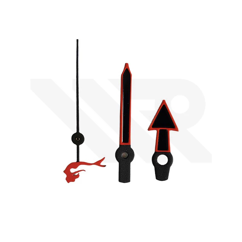 Emperor Tuna Watch Hands for Seiko Mod: Black Red