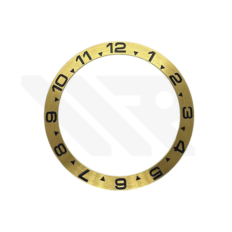 Explorer 2 Style Aluminium Sloped Bezel Insert for SKX/SRPD - Gold