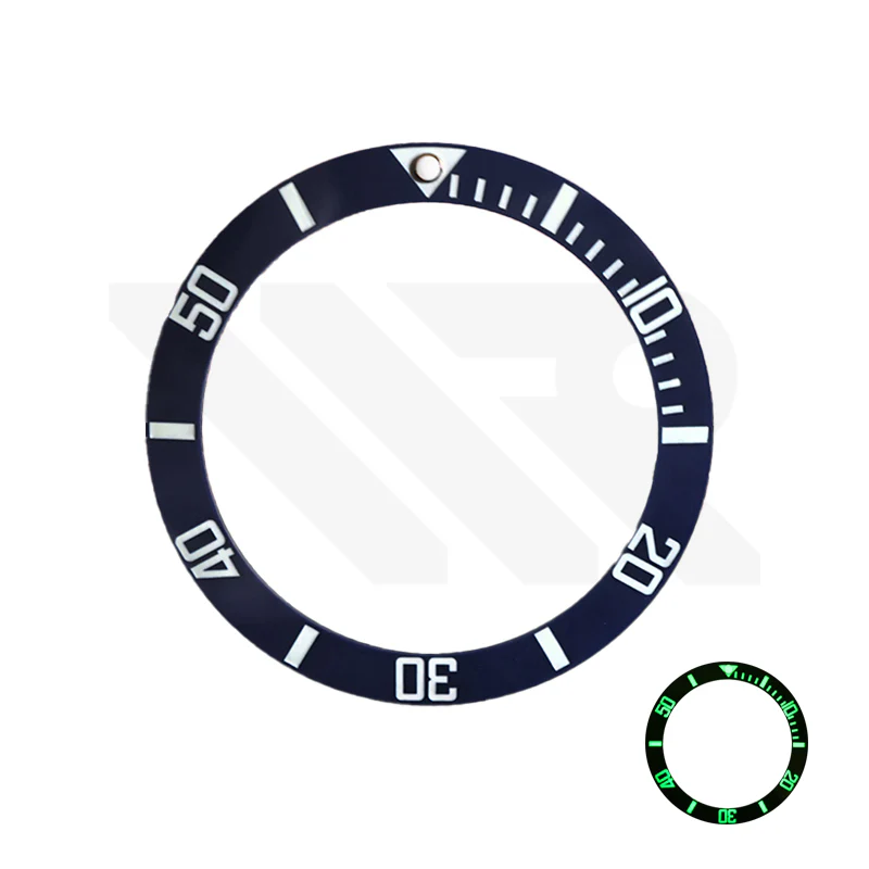 Full Luminous Ceramic Sloped Bezel Insert For MDV-106-1A : Black