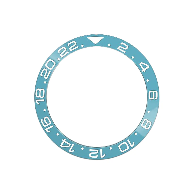 GMT-24 Ceramic Sloped Bezel Insert for SKX/SRPD - Icy Blue - Image 3