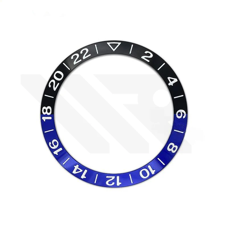 GMT Aluminium Sloped Bezel Insert for SKX/SRPD Seiko Mod - Batman