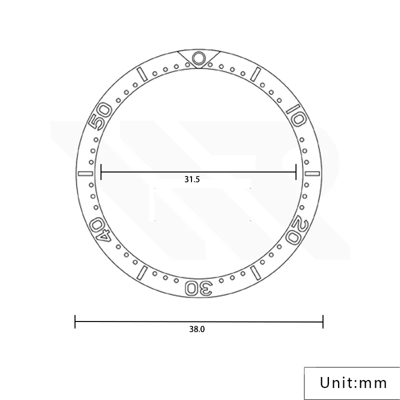 Grand Prix Racing Aluminium Flat Bezel Insert for SKX/SRPD Seiko Mod - Image 2