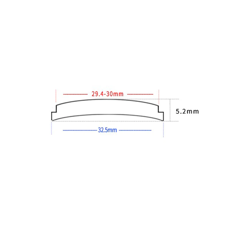 Groove Edge Double Domed Sapphire Crystal for Seiko Vintage Tuna / Modern Tuna (Blue AR Coating) - Image 2