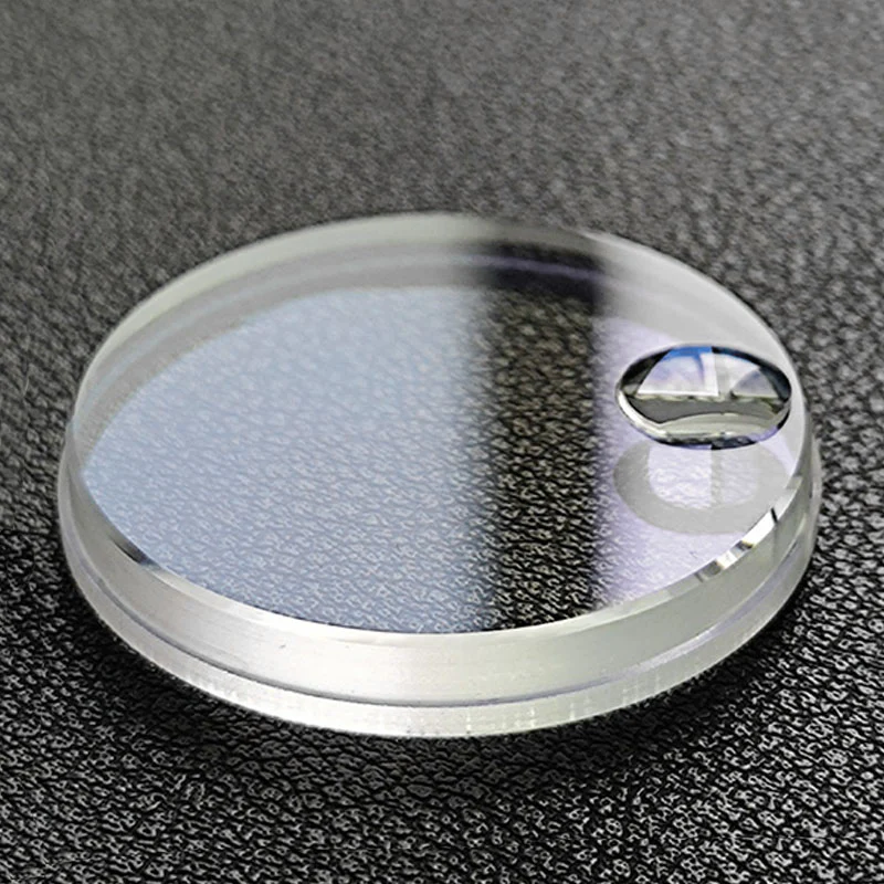 Grooved Flat Cyclops Sapphire Crystal for SKX007 / SKX009 (No AR Coating)