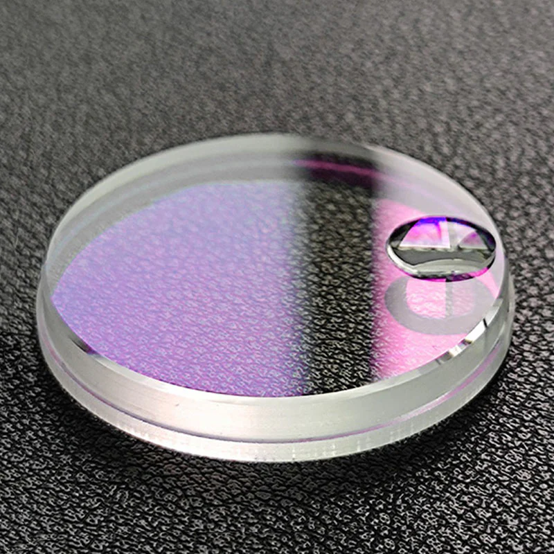 Grooved Flat Cyclops Sapphire Crystal for SKX007 / SKX009 (Red AR Coating)