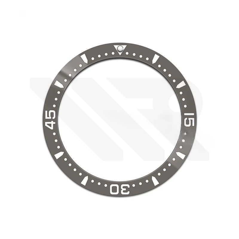Hydro Style Ceramic Sloped Bezel Insert for SKX/SRPD - Grey/White