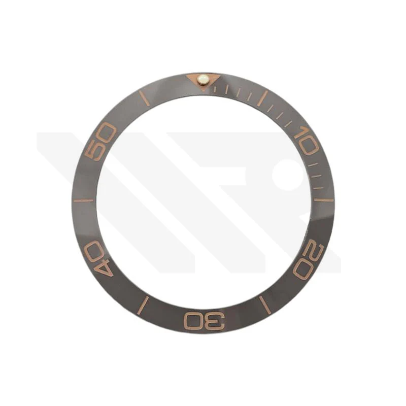 Hydro Style Ceramic Sloped Bezel Insert for SKX/SRPD: Gray/Rose Gold