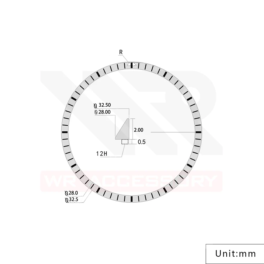 Seiko Mod Lumed Chapter Ring for SRP Turtle: Steel - Image 4