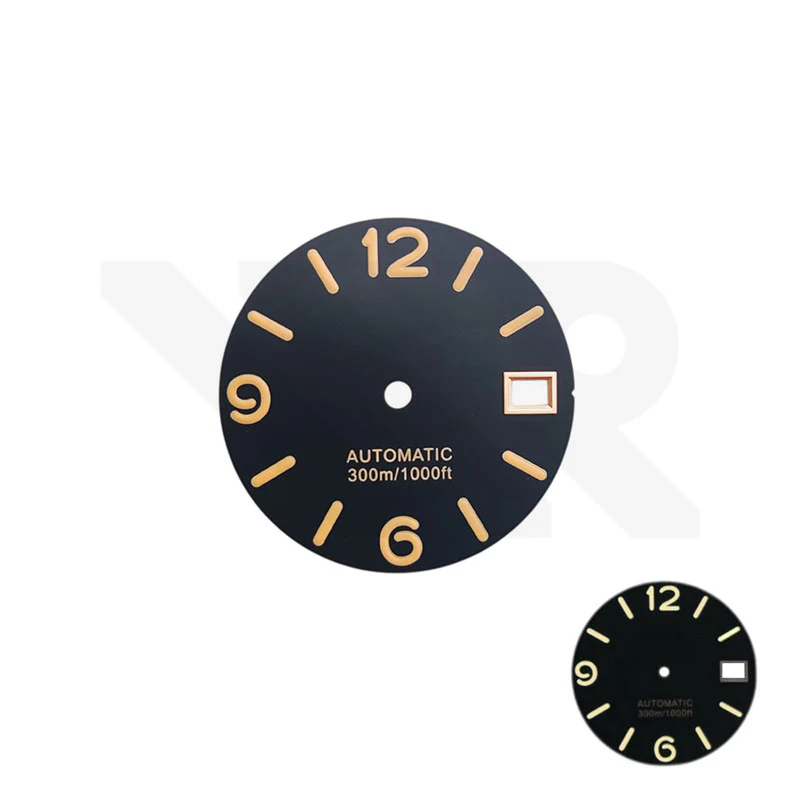 Luminor Style Dial for Seiko Mod: Retro Black
