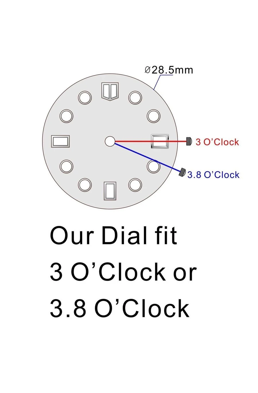 Luminor Style Dial for Seiko Mod: Navy - Image 2