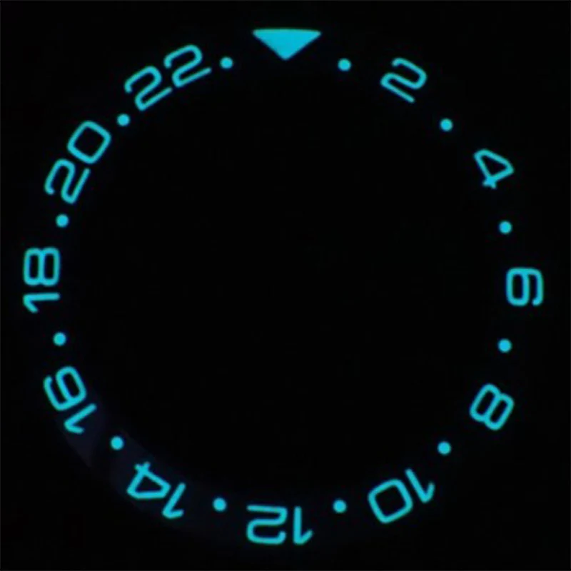 Luminous GMT-24 Ceramic Sloped Bezel Insert for SKX/SRPD - Sprite - Image 3