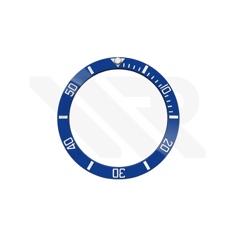Luminous Submariner Style Ceramic Sloped Bezel Insert for Seiko SKX007 Mod - Blue