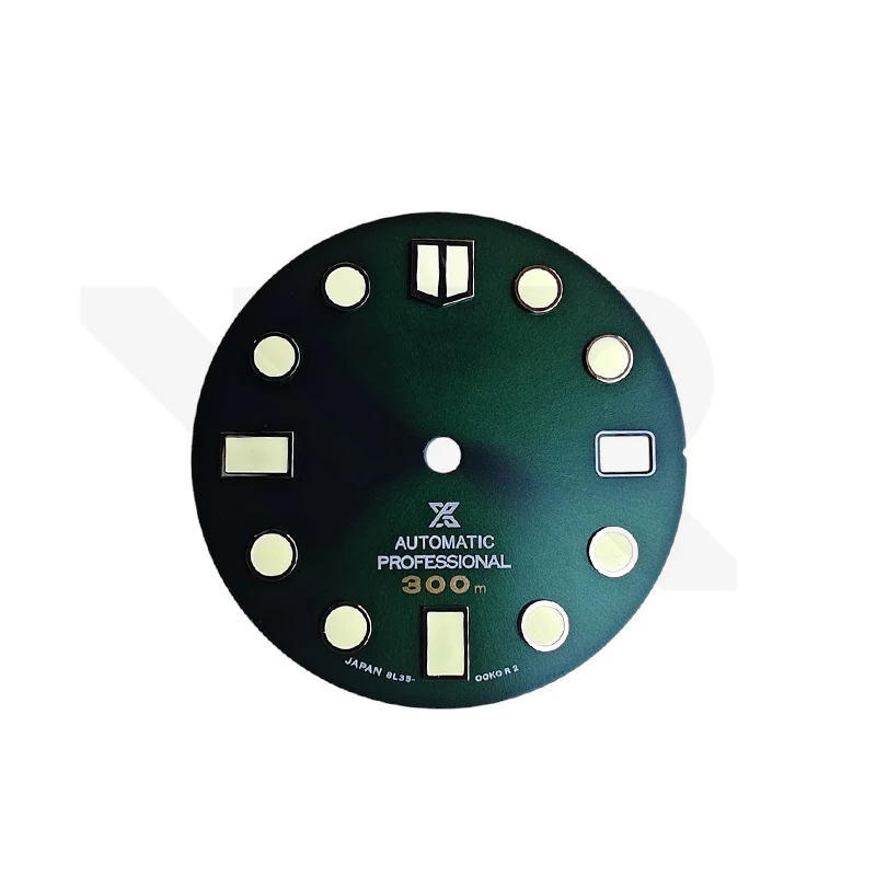 Marine Master Dial for Seiko Mod: Sunburst Green