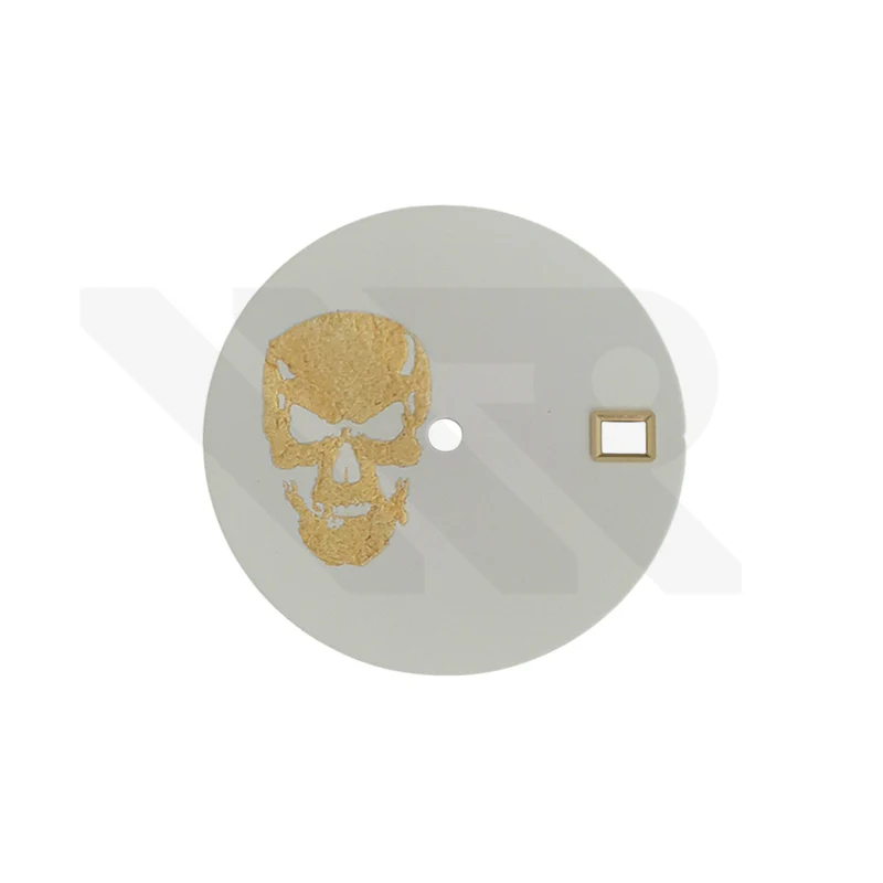 Matte White Skull Series Dial for Seiko Mod