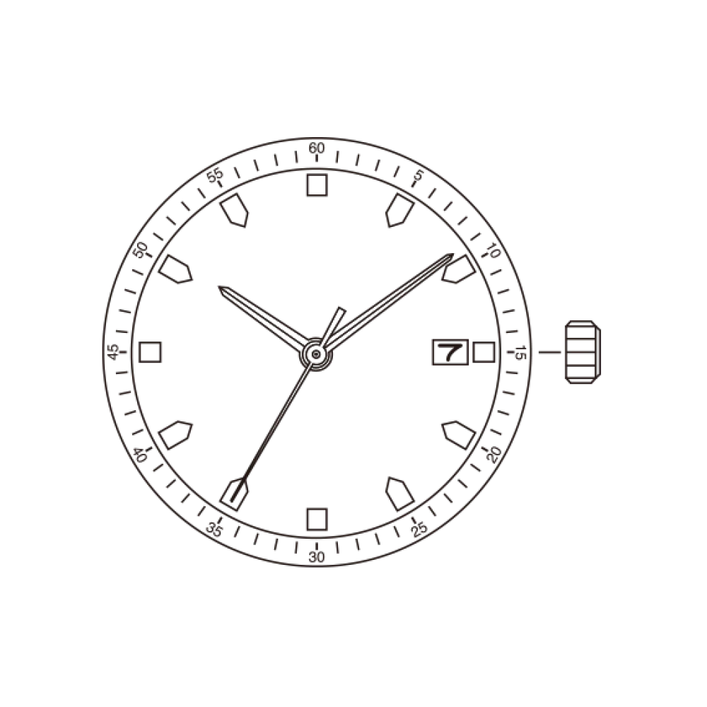 Miyota 8215 Watch Movement - White 3O'clock - Image 4