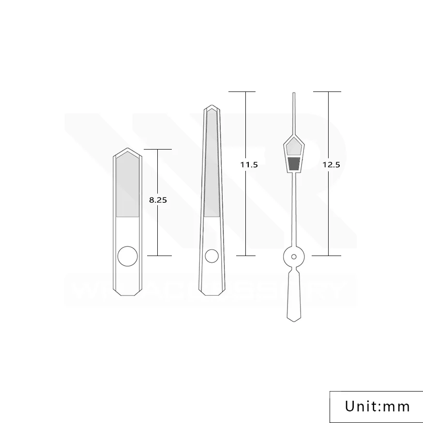 MM300 Watch Hands for Seiko Mod: Gold - Image 4