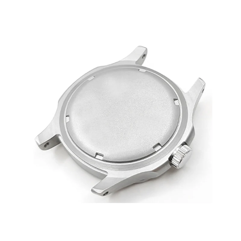 Nautilus Sandblasted Case Set for Seiko Mod: Silver - Image 5
