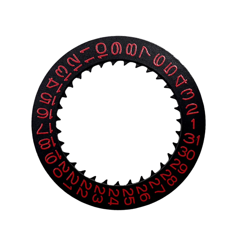 Black NH35 Date Disc - Red