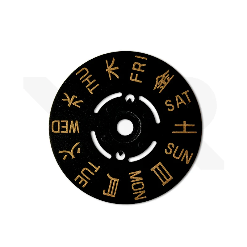 NH35/NH36 Day Disc - Kanji (Black/Gold)