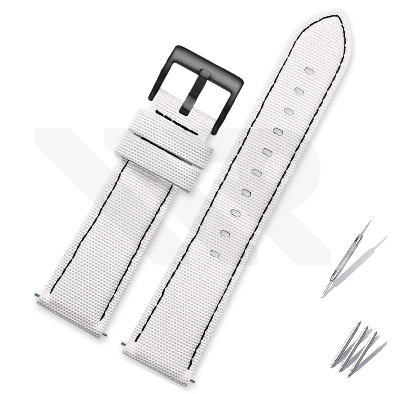 Nylon Diver Strap for Seiko 5 Street Fighter SRPF19K1 / SRPF20K1 - White - Image 2