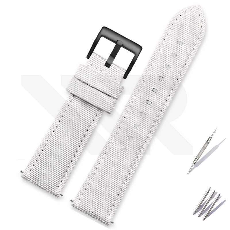 Nylon Diver Strap for Seiko 5 Street Fighter SRPF19K1 / SRPF20K1 - White - Image 2