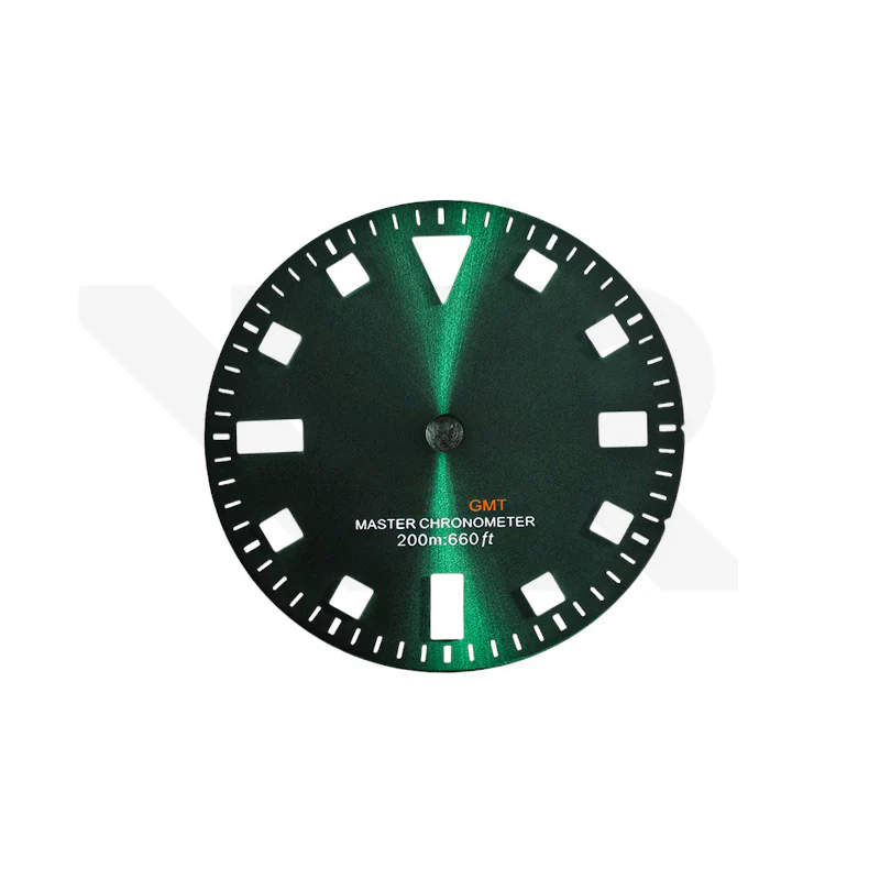 Pelagos Date GMT Thick Lume Indices Dial for NH34 Seiko Mod: Sunburst Green