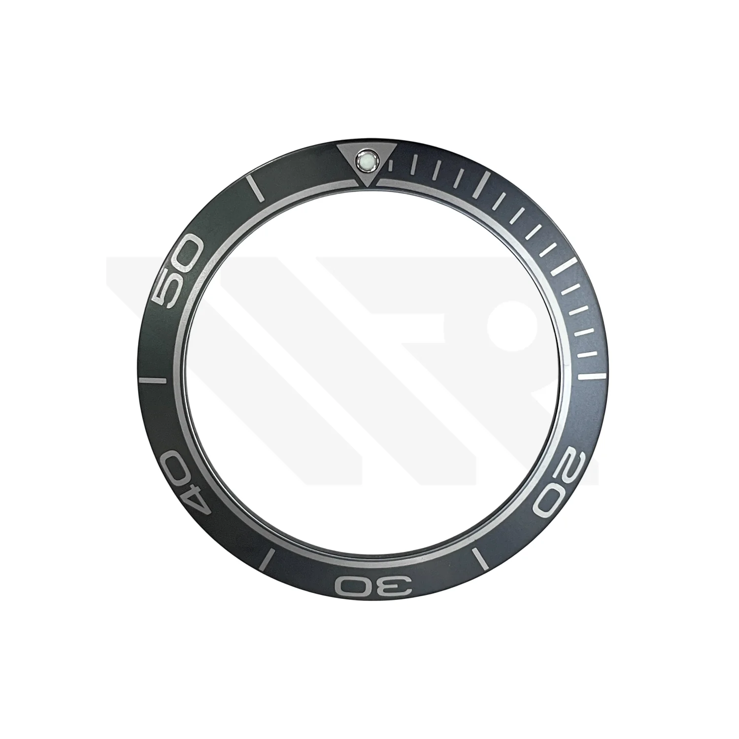 Replacement Ceramic Bezel Insert Compatible with Omega Seamaster Planet Ocean SM600 43.5mm : Black