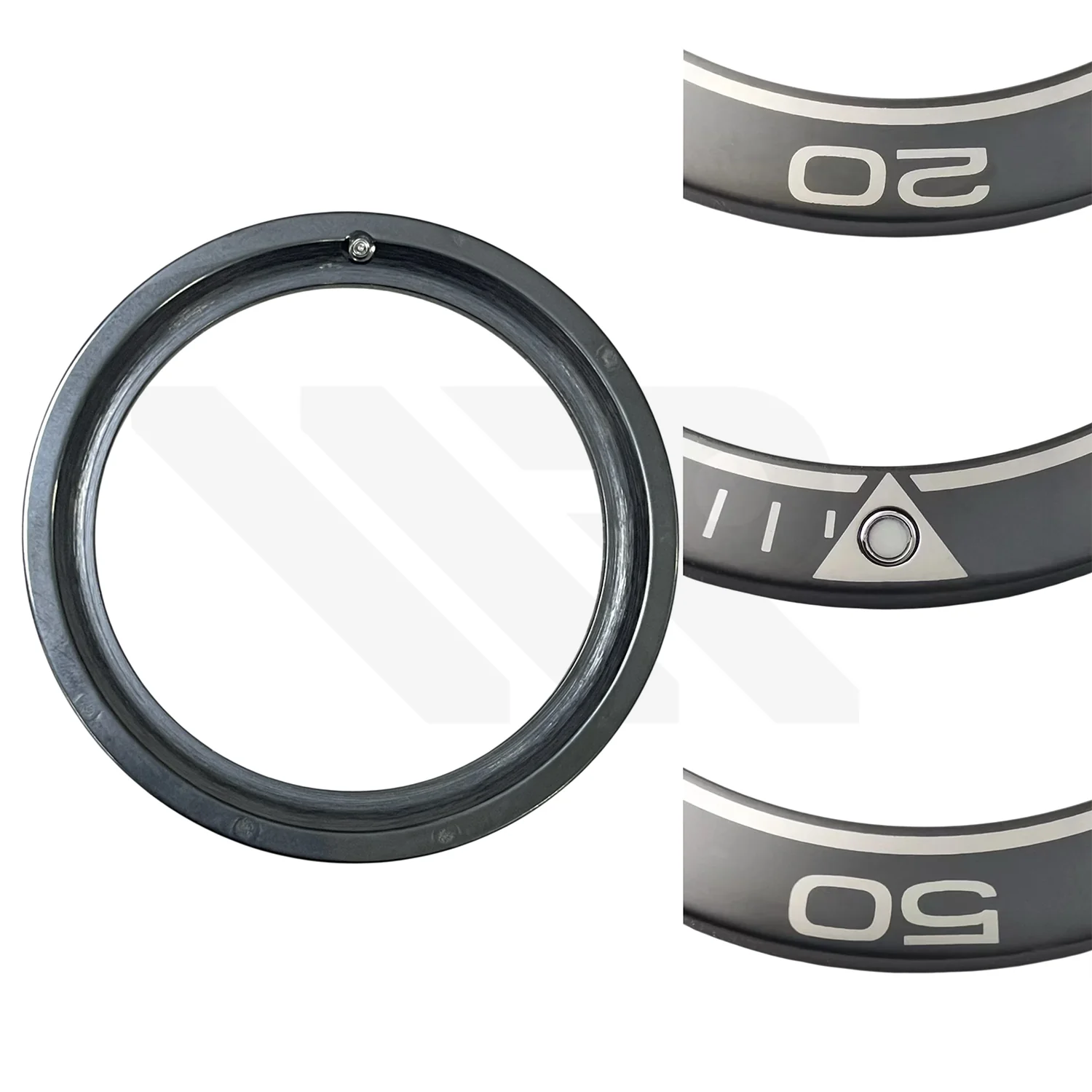 Replacement Ceramic Bezel Insert Compatible with Omega Seamaster Planet Ocean SM600 43.5mm : Black - Image 2