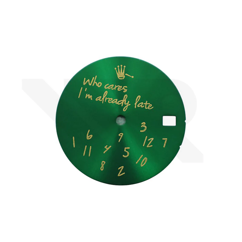 Relax Sunburst Dial V2 for Seiko Mod: Green / Gold
