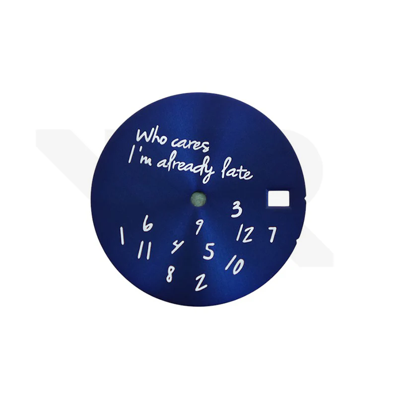 Relax Sunburst Dial V2 for Seiko Mod: Navy / White - No Logo