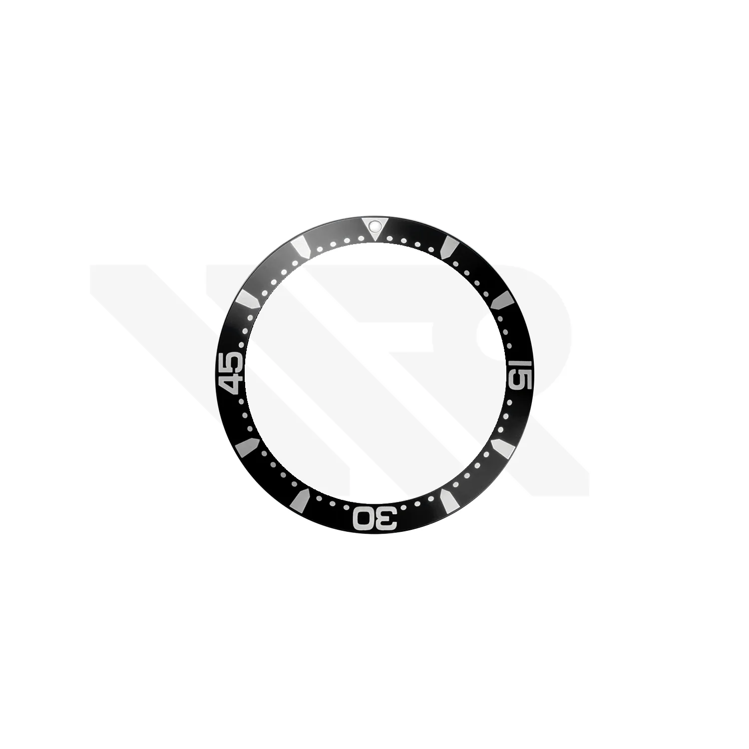 Replacement Aluminium Bezel Insert Compatible with Longines HydroConquest 41mm L3.642 Series : Black