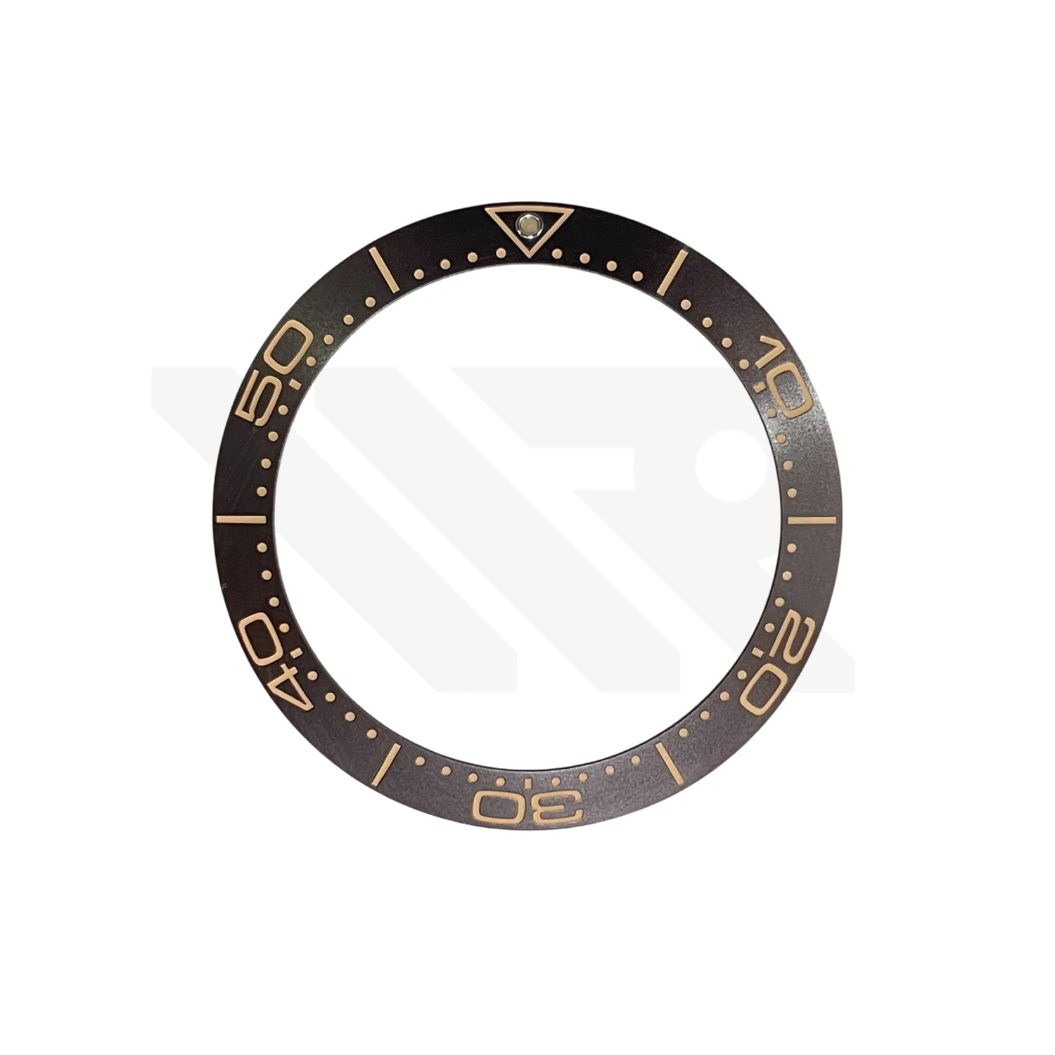 Replacement Aluminium Bezel Insert Compatible with Omega SM300 42mm : Tropical Dark Brown 007 Style