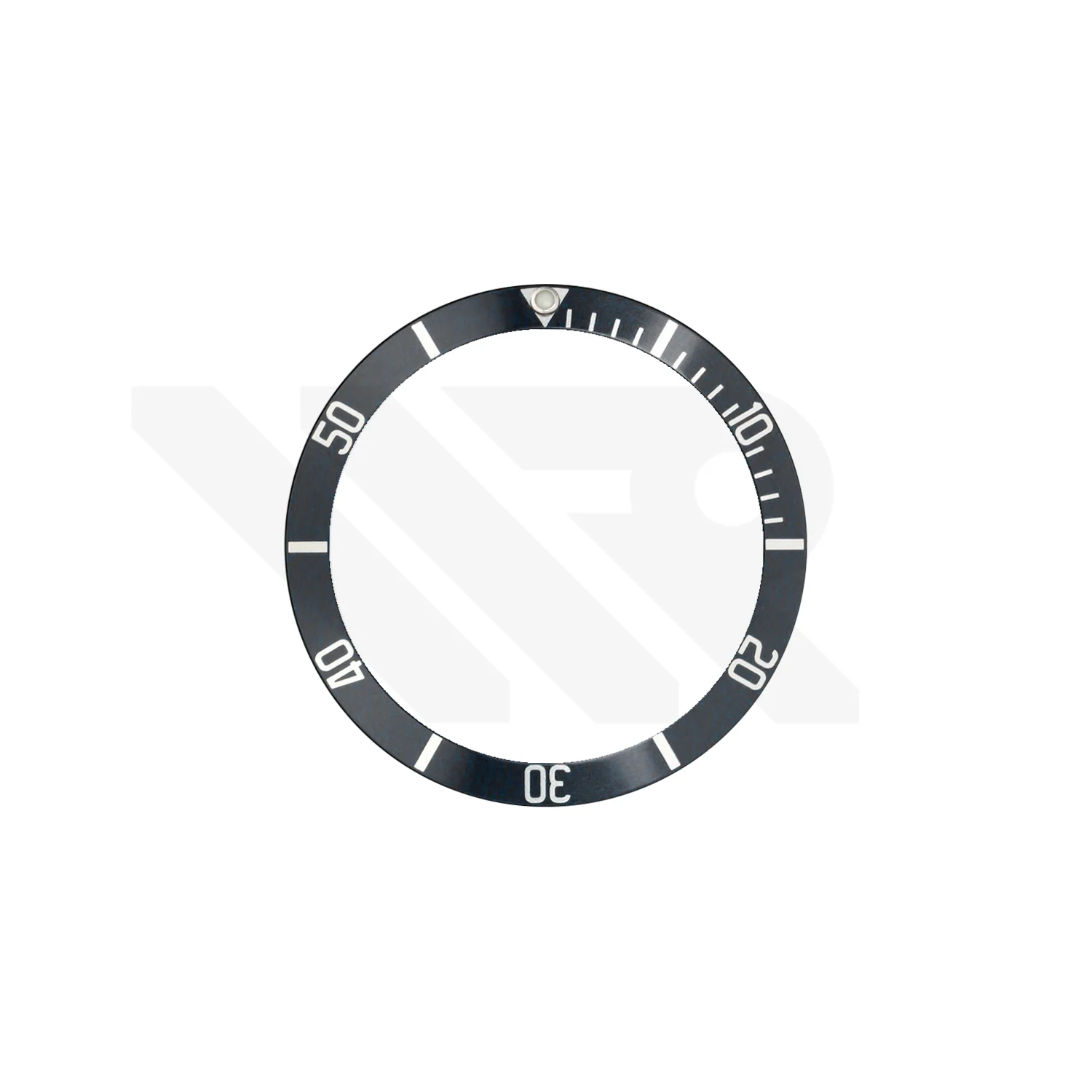 Replacement Aluminium Bezel Insert Compatible with Tudor Black Bay Heritage 41mm : Black